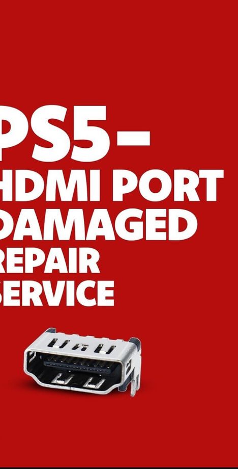ps5 hdma port damaged repair service